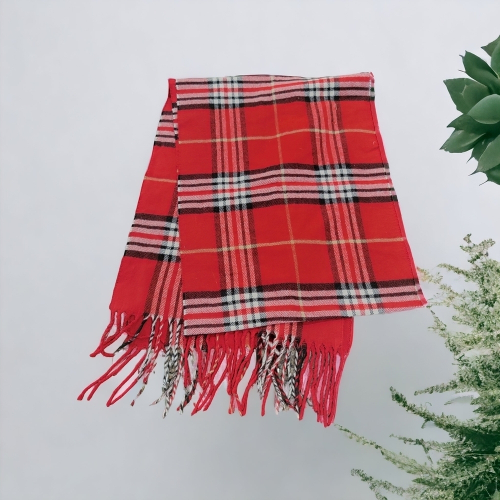 Red Plaid Scarf